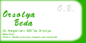 orsolya beda business card